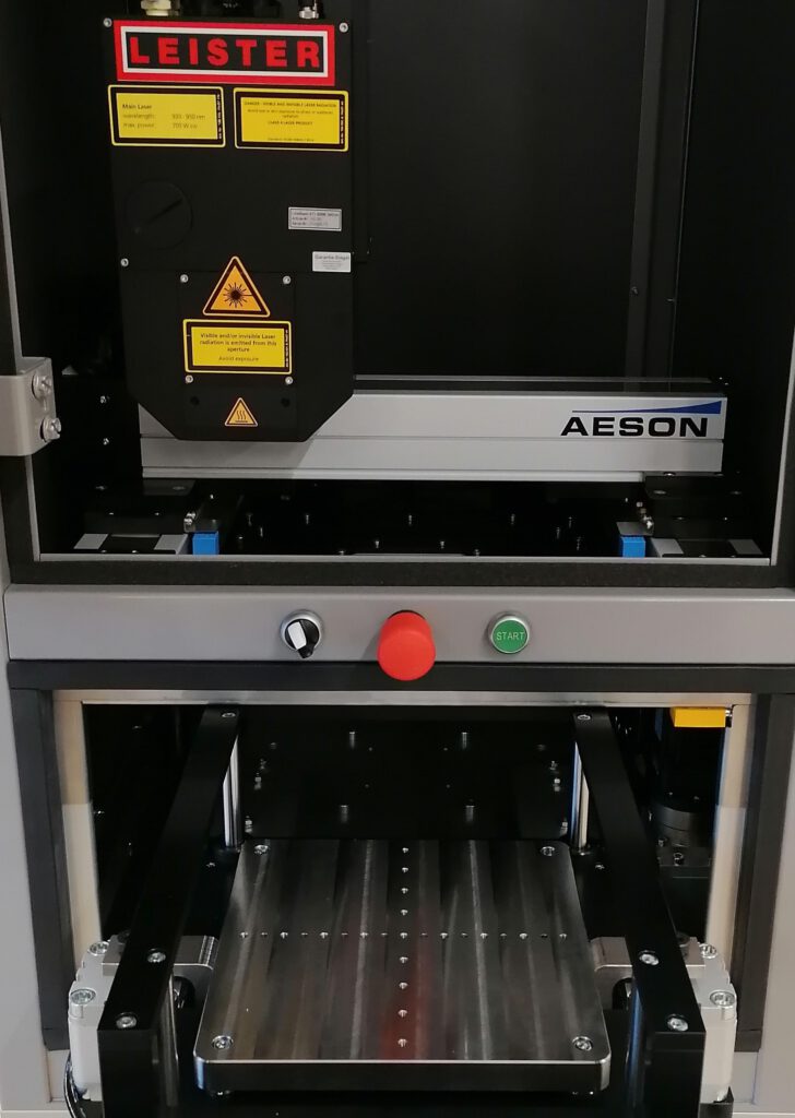 Detail Laserschweißmaschine Aeson Workstation